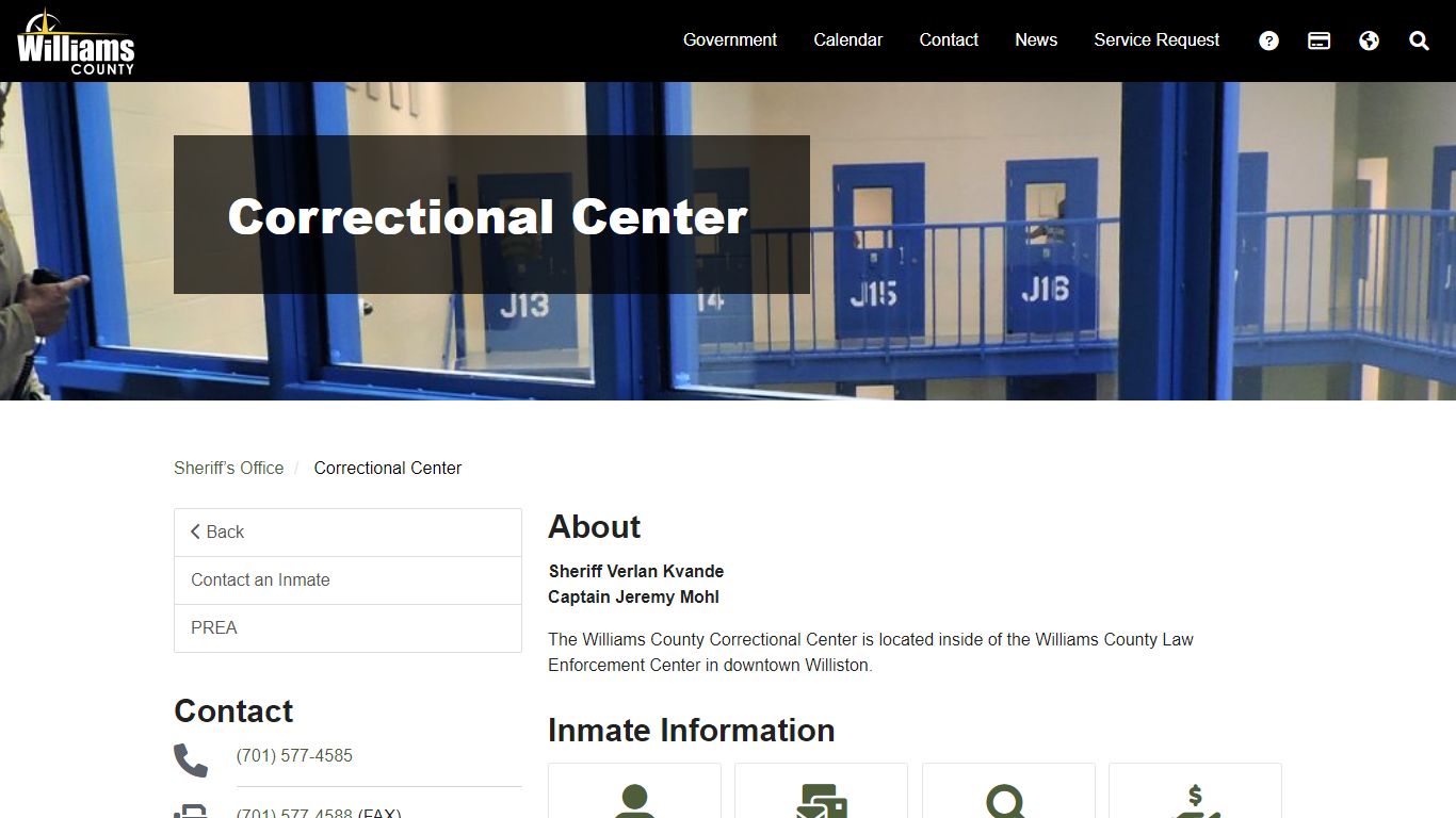 Correctional Center - Williams County, ND